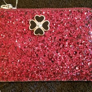 NWT Kate Spade Odette Glitter Medium Card case